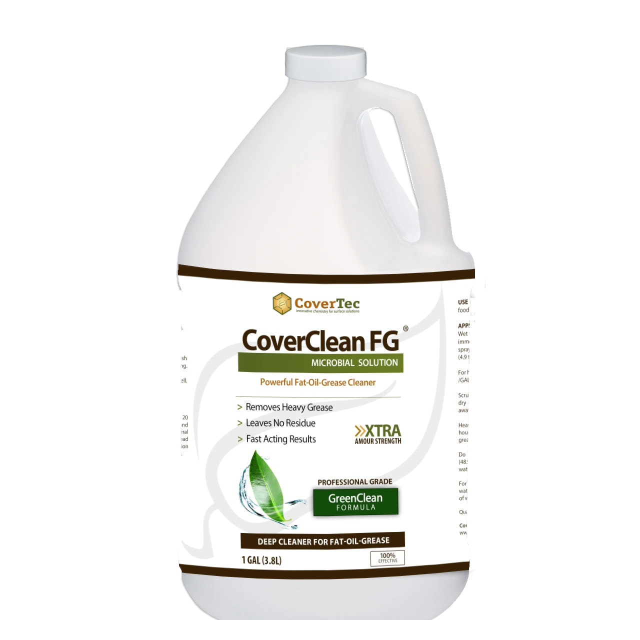CoverClean FG Microbial Cleaner for Fat, Food, Oil & Grease