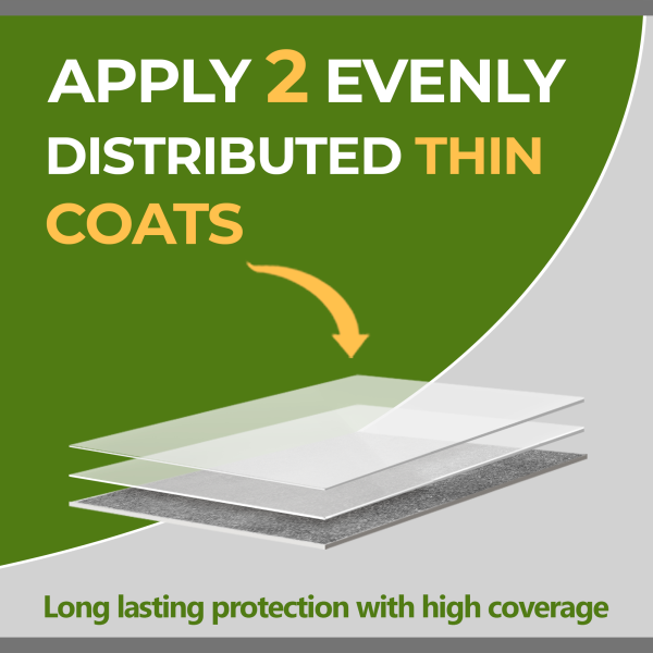 Instructions for applying protective coats of interior concrete floor sealer