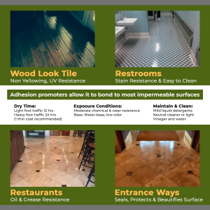 Porcelain Floor Sealer - GlazeGuard Satin Finish, Medium Sheen Tile And Grout Sealer - Image 6