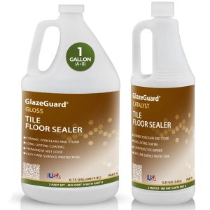 Porcelain Tile Sealer Wet Look - GlazeGuard Gloss Finish Tile And Grout Sealer - Image 1