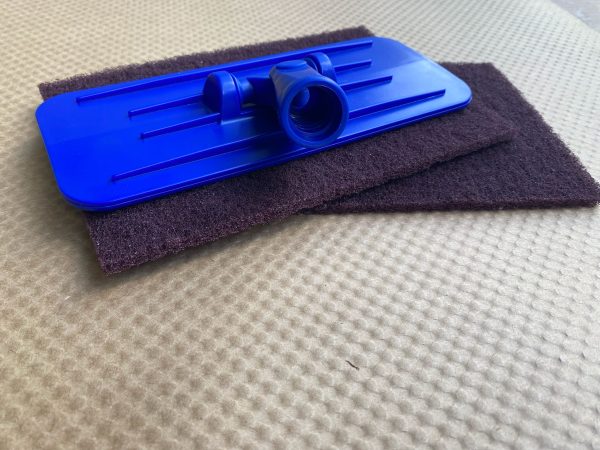 9 inch swivel pad holder and two scouring pads