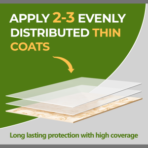 a poster showing laminate floor sealant clear