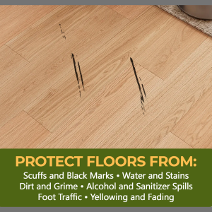 protect a LVP floor with black marks luxury vinyl plank flooring sealer