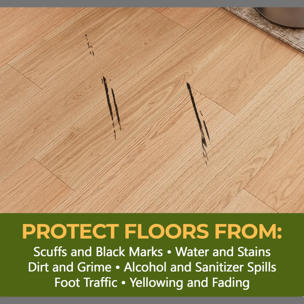 protect a LVP floor with black marks luxury vinyl plank flooring sealer