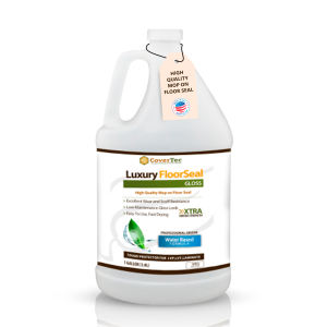 Luxury floor sealant in gallon container