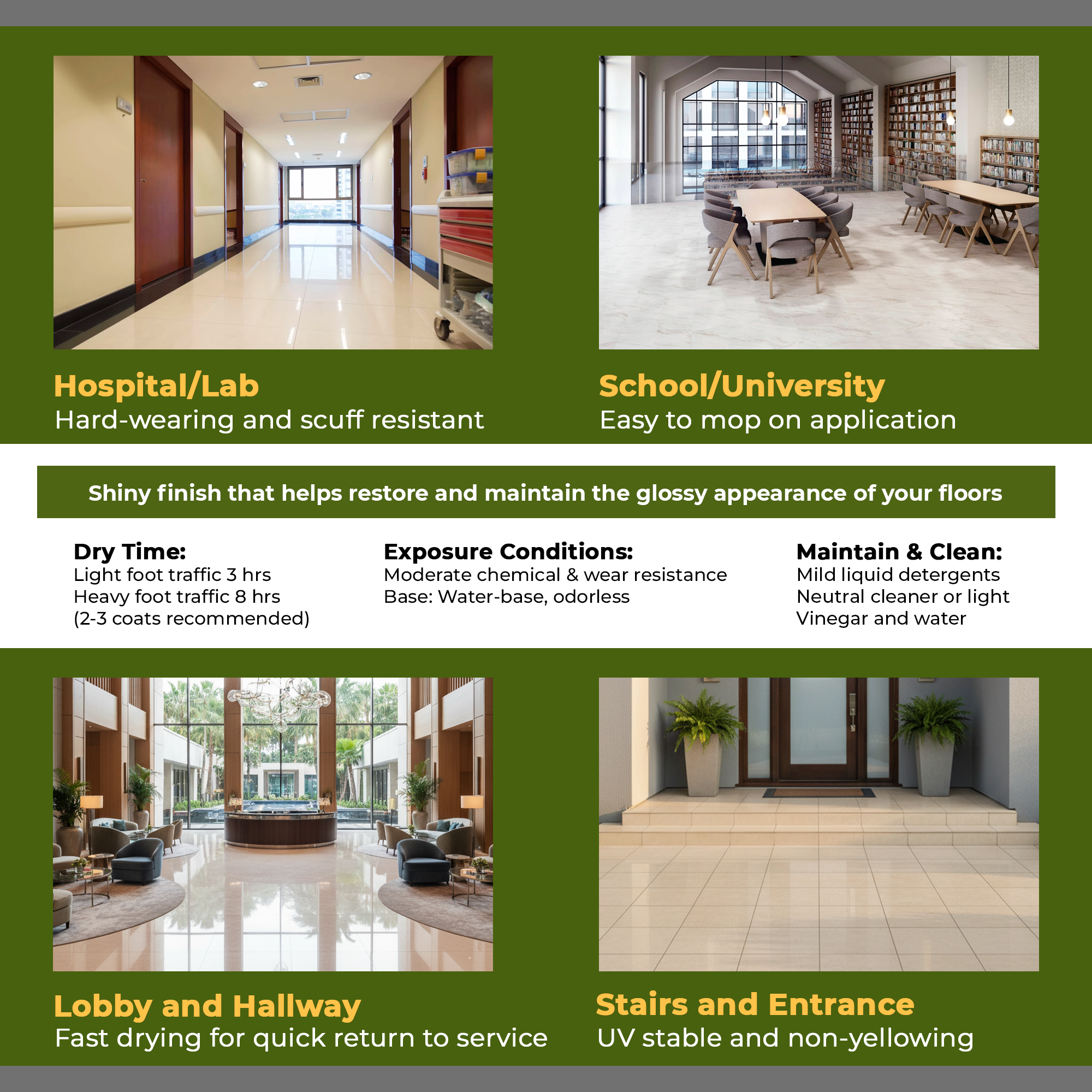 Mop On Easy to Apply Ceramic and Porcelain Floor Sealer